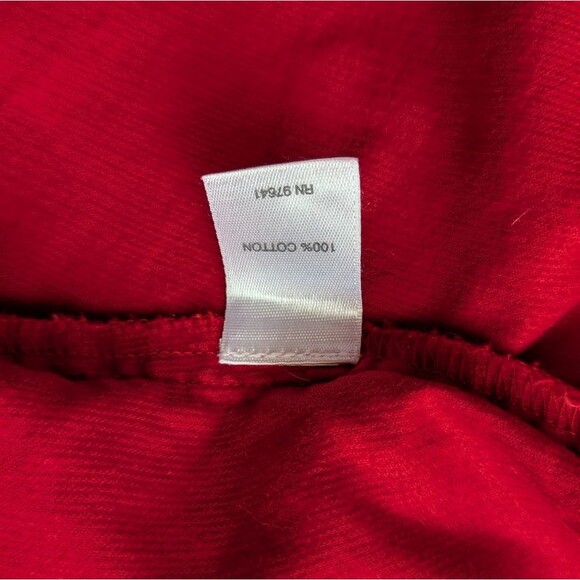 Red Corduroy Button Down By J Jill Size L - Picture 7 of 9